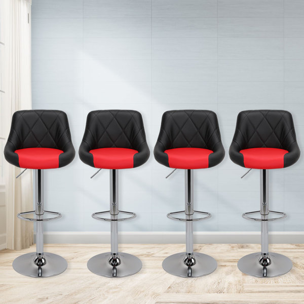 Wade Logan® Loxley Swivel Upholstered Counter Stool with Metal Frame & Reviews Wayfair